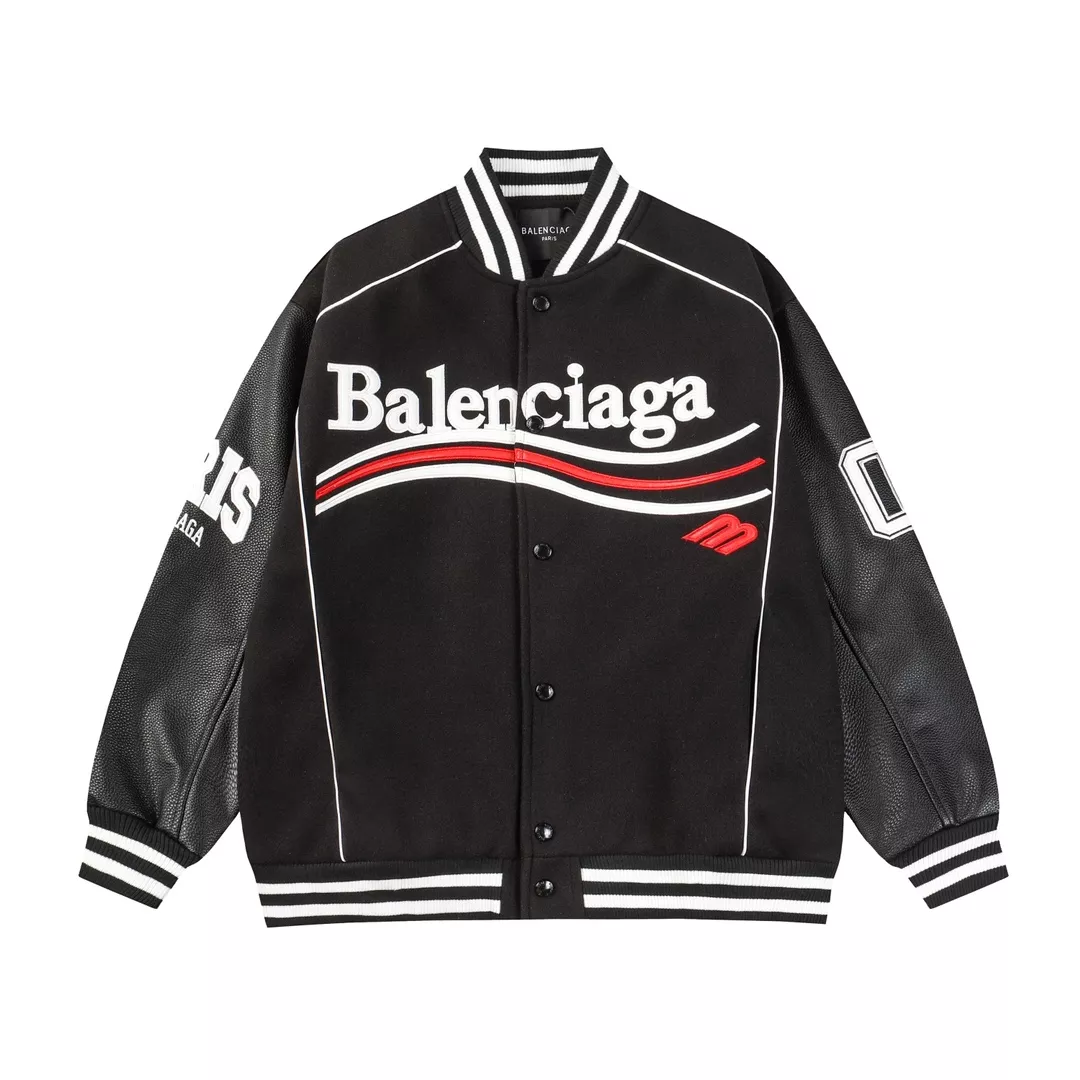 balenciaga veste manches longues pour unisexe s_12b5712:balenciaga veste cuir homme